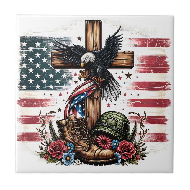 Christliches Militär Fliese (Vorderseite)