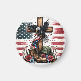 Christliches Militär Magnet