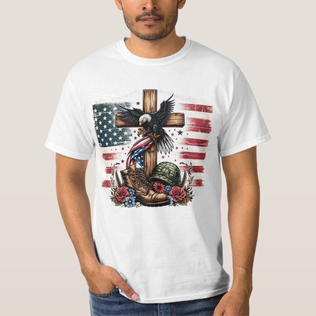 Christliches Militär T-Shirt (Vorderseite)