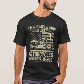 Christliches Motorrad und Jesus Faith Christlich B T-Shirt