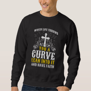 Christliches Motorradleben Sweatshirt
