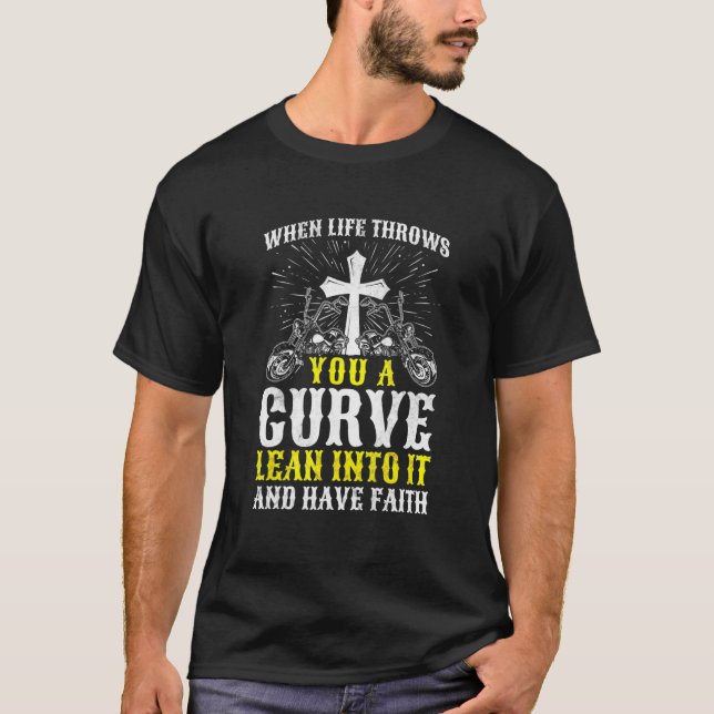 Christliches Motorradleben T-Shirt (Vorderseite)