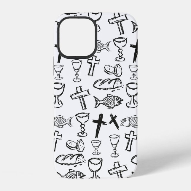 Christliches Muster iPhone Hülle (Rückseite)