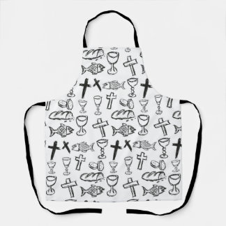 Christliches Muster Schürze