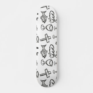 Christliches Muster Skateboard