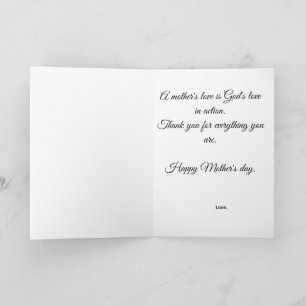 Christliches Muttertagsgeschenk Geschenk für Mama Karte