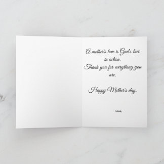 Christliches Muttertagsgeschenk Geschenk für Mama  Karte