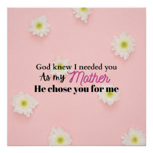 Christliches Muttertagsgeschenk Geschenk für Mama  Poster