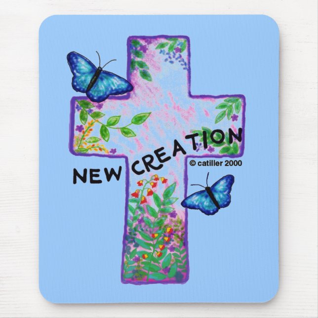 Christliches neues Kreuz Mousepad (Vorne)