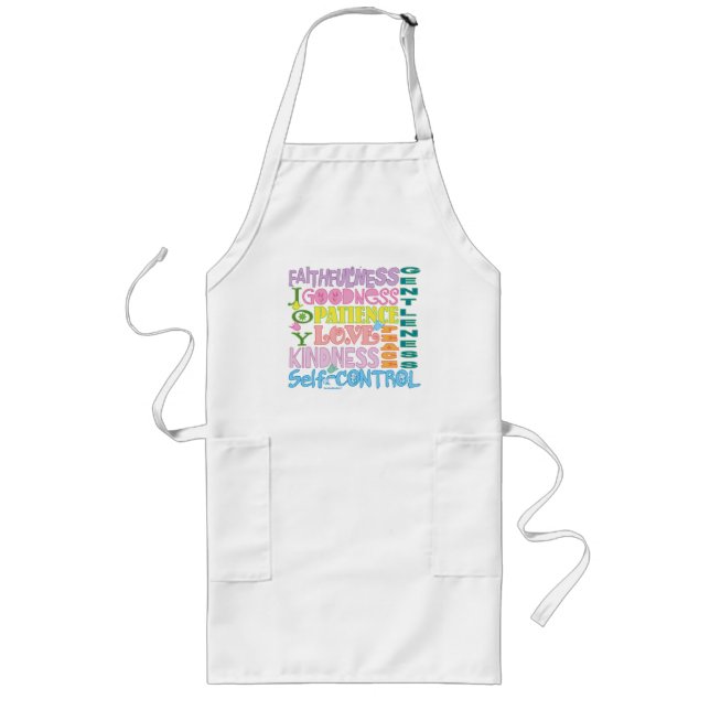 Christliches Obst der Geist-Schürze Lange Schürze (Vorne)
