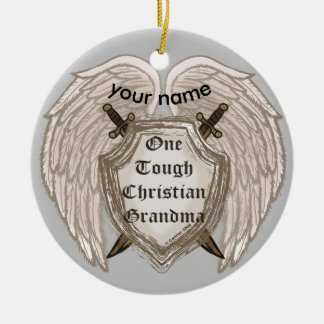 Christliches Oma Keramik Ornament