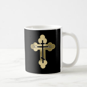 Christliches orthodoxe Kreuz Kaffeetasse