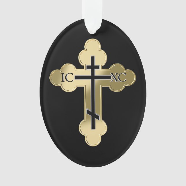 Christliches orthodoxe Kreuz Ornament (Vorderseite)