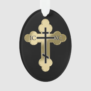 Christliches orthodoxes Kreuz Ornament