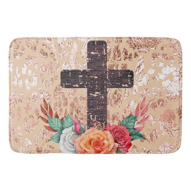 Christliches Osterfest Jesus Baptist katholische L Badematte (Vorderseite)