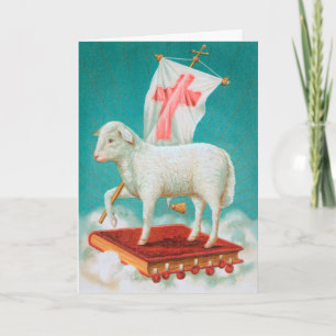 Christliches Osterlamm / Agnus Dei Fröhliche Oster Karte