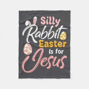 Christliches Ostern Dummer Hase Ostern ist für Jes Fleecedecke