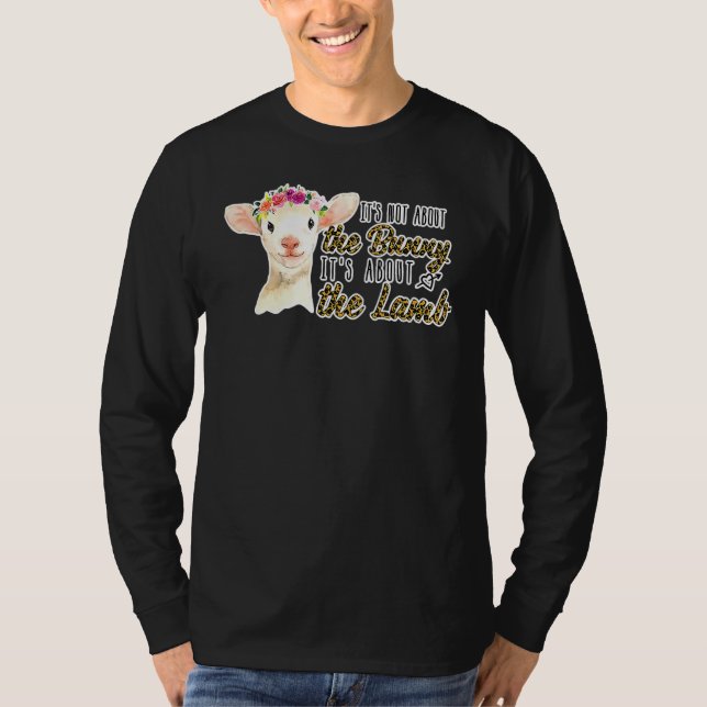 Christliches Ostern nicht über das Lamm Leopard gl T-Shirt (Vorderseite)