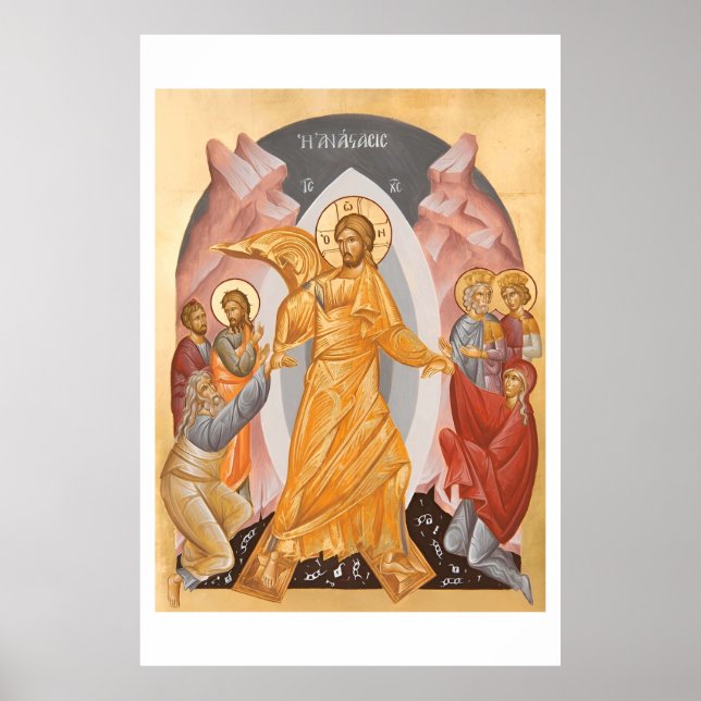 Christliches Osterretro-Poster Poster (Vorne)