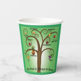 Christliches Party Cups Fruit of the Spirit Thema Pappbecher