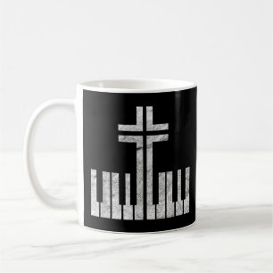 Christliches Piano-Kreuzung Pianist Gott Jesus M Kaffeetasse