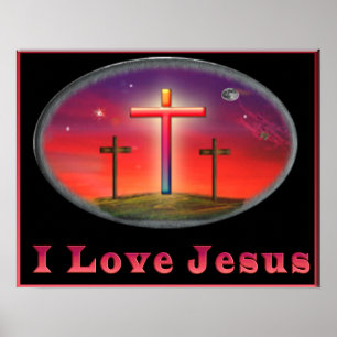 Christliches Plakat Liebe I Jesuss