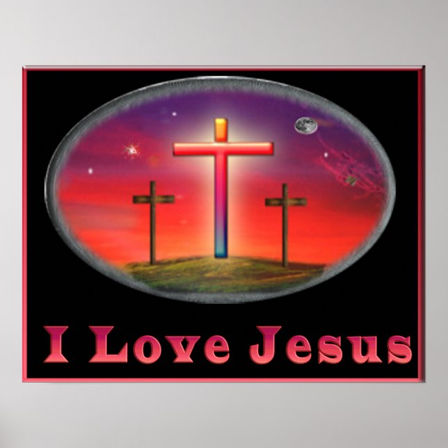 Christliches Plakat Liebe I Jesuss (Vorne)