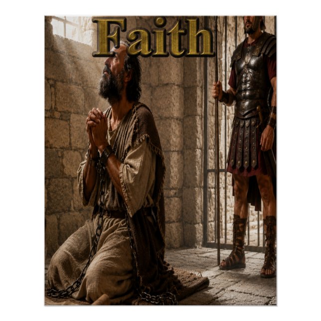 Christliches Poster Glaube (Vorderseite)