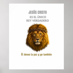 Christliches Poster Löwe von Juda Jesus wahrer Kön