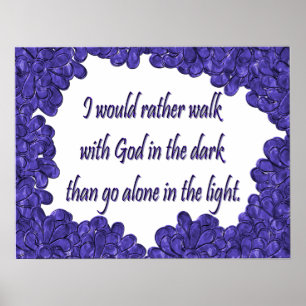 Christliches Poster mit Inspiration-Sprichwort