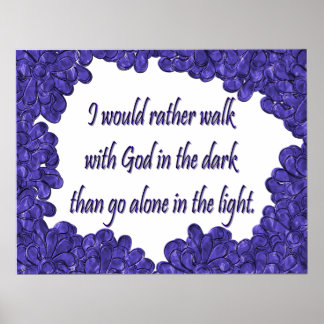 Christliches Poster mit Inspiration-Sprichwort