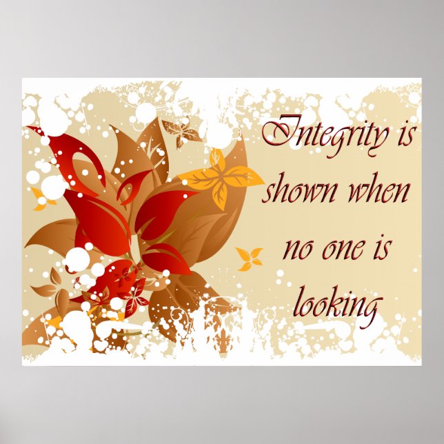 Christliches Poster mit Inspiration-Sprichwort (Vorne)