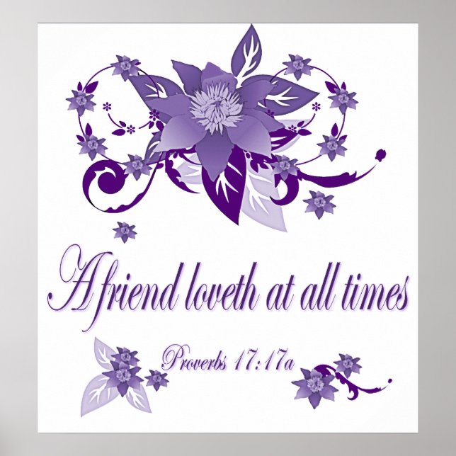 Christliches Poster mit Schriftzeichen 17 (Vorne)