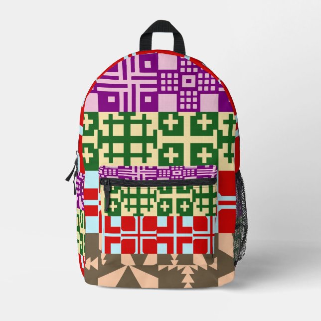 Christliches Quermuster 1 Bedruckter Rucksack (Vorderseite)