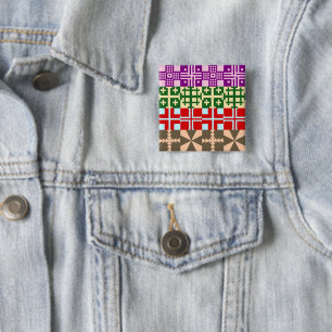 Christliches Quermuster 1 Button