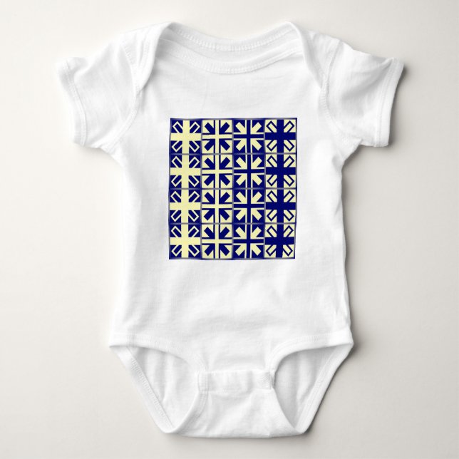 Christliches Quermuster 2 Baby Strampler (Vorderseite)