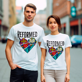 Christliches reformiertes Herz T-Shirt