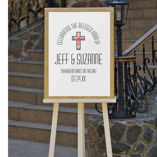 Christliches religiöses Hochzeitstag Acrylschild (Von Creator hochgeladen)