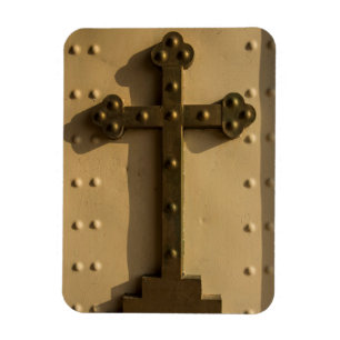 Christliches religiöses Kreuz, Irak Magnet