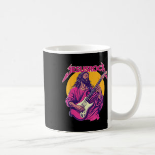 Christliches Retro-Zitat Jesus Rock Grundmusik Kaffeetasse