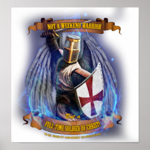 Christliches Ritter-Soldat-Plakat Poster