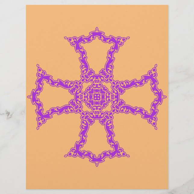 Christliches rotes Kreuz Flyer (Vorne)