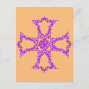 Christliches rotes Kreuz Postkarte