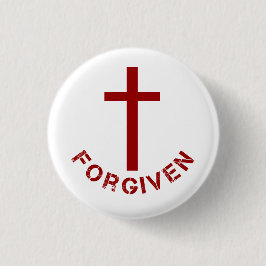 Christliches Rotes Kreuz und Textdesign Button