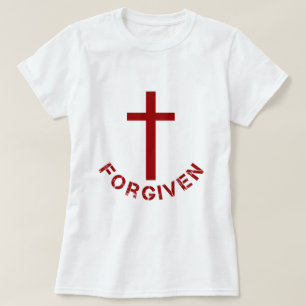 Christliches Rotes Kreuz und Textdesign T-Shirt