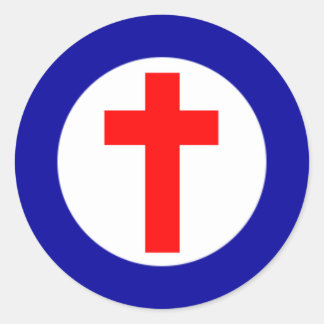 Christliches Roundel Runder Aufkleber