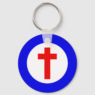 Christliches Roundel Schlüsselanhänger