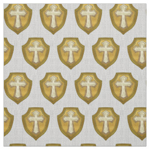 Christliches Schildkreuz Stoff