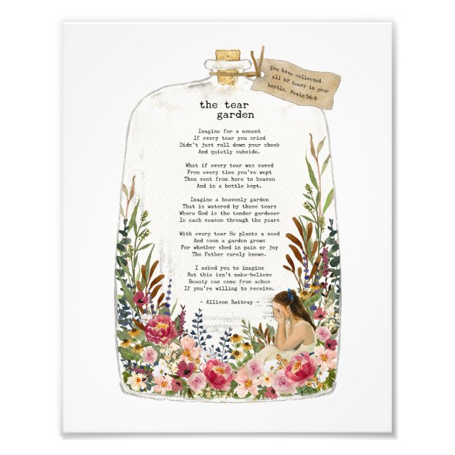 Christliches Schrift Zitat Wandkunstdruckplakat Fotodruck (Vorne)