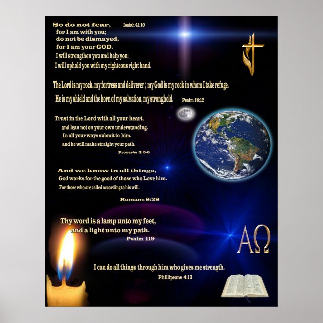 Christliches Schriften-Poster Poster (Vorne)